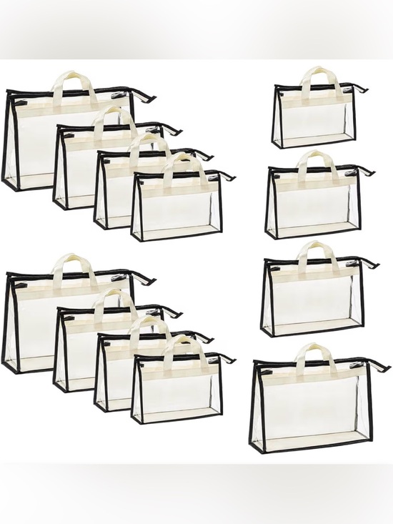 Handbags - Clear Dust Bag 4 Pack Bundle (A)